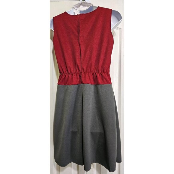 Harry Potter Gryffindor Costume Hermione Dress Collar Tie Hogwarts Girls 10-12 - Picture 4 of 6